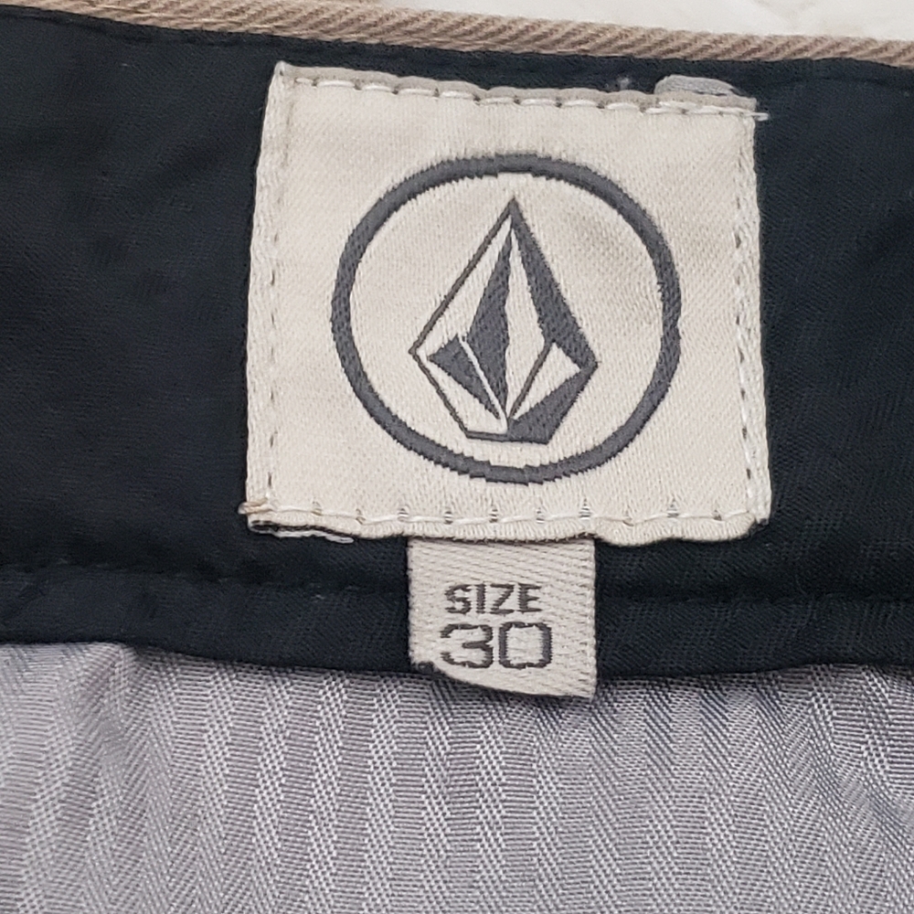 Volcom Men's Sz 30 Frickin Chino Pants Khaki - Picture 10 of 15